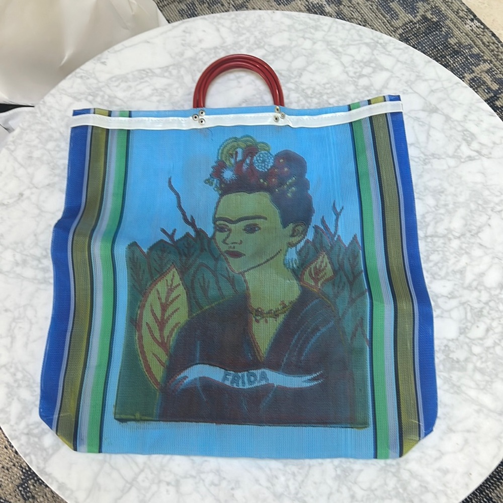 Frida  Double Handled Mesh Tote